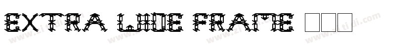 Extra Wide Frame字体转换